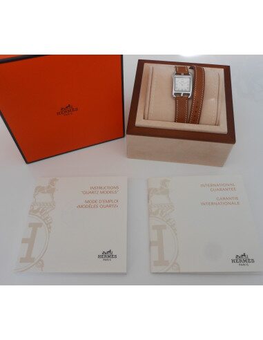 MONTRE HERMES CAPE COD DOUBLE TOUR DAME 