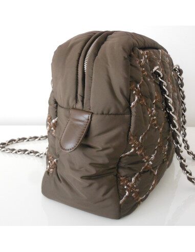 SAC CHANEL CAMERA MARRON