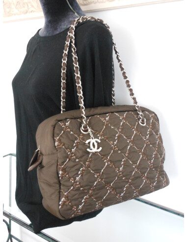 SAC CHANEL CAMERA MARRON