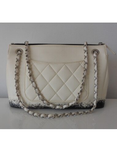 SAC CHANEL TIE AND DYE BLANC GM