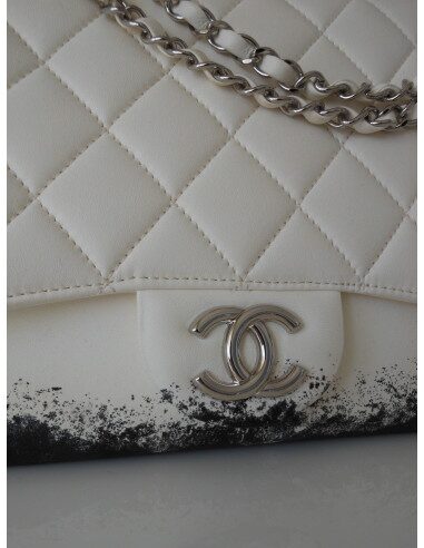 SAC CHANEL TIE AND DYE BLANC GM
