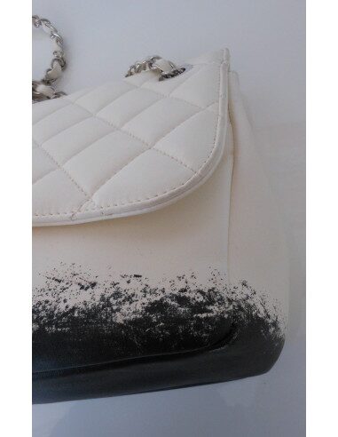 SAC CHANEL TIE AND DYE BLANC GM