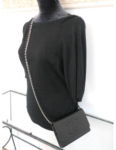 POCHETTE WALLET ON CHAIN CHANEL NOIR