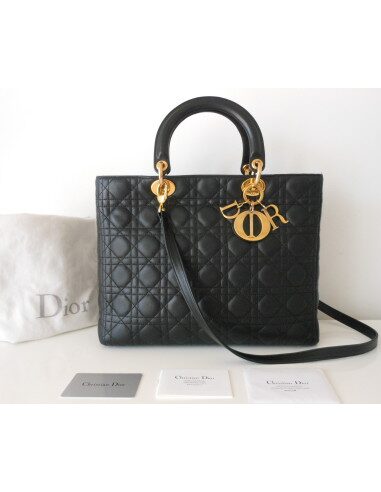 SAC LADY DIOR GM NOIR