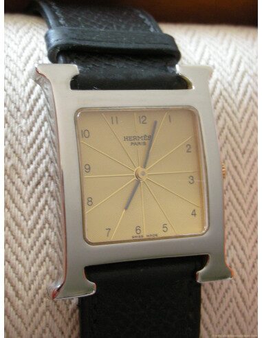 MONTRE HERMES H-OUR BRACELET NOIR MM