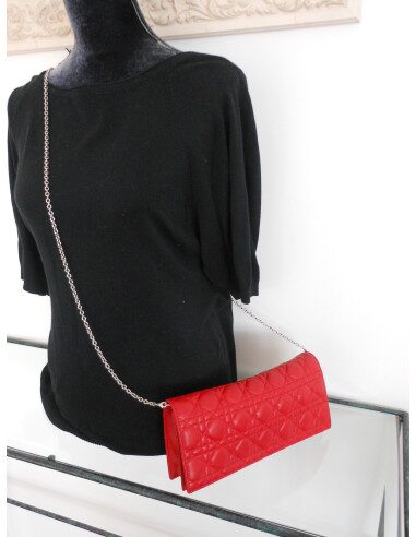 POCHETTE LADY DIOR ROUGE