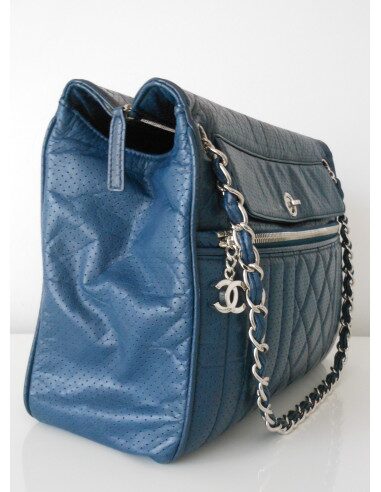 SAC CHANEL CAMERA BLEU 
