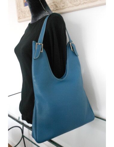 SAC HERMES MASSAI BLEU DENIM