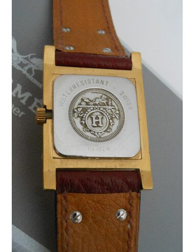 MONTRE HERMES MEDOR PLAQUE OR