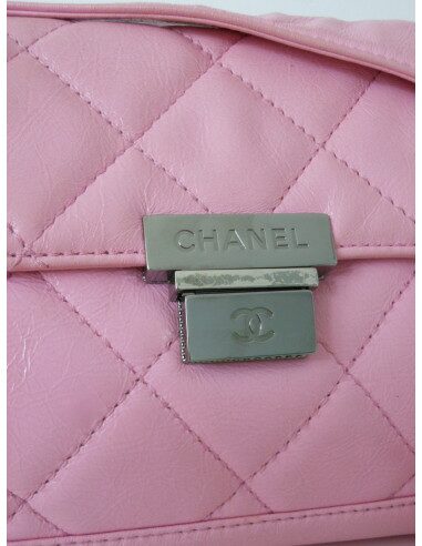 SAC CHANEL CUIR ROSE