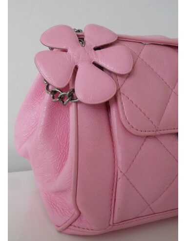 SAC CHANEL CUIR ROSE