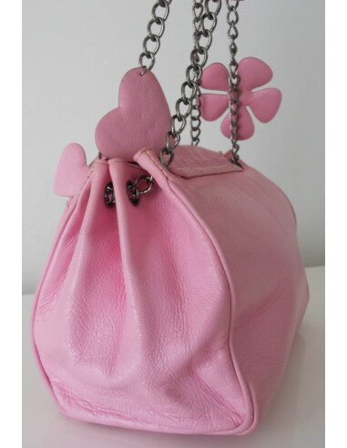 SAC CHANEL CUIR ROSE
