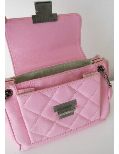 SAC CHANEL CUIR ROSE