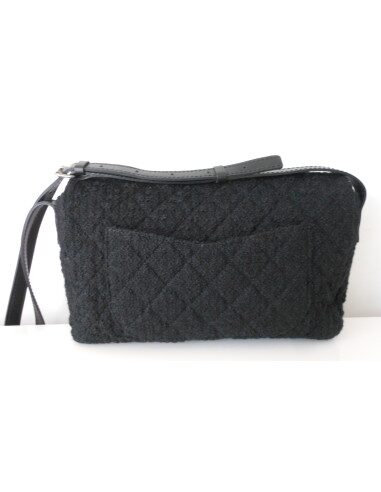 SAC CHANEL 2.55 TWEED NOIR GM