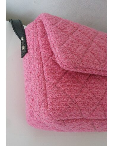 SAC CHANEL 2.55 TWEED ROSE GM 