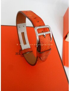MONTRE HERMES KELLY ACIER BRACELET AUTRUCHE 2