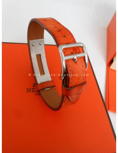 MONTRE HERMES KELLY ACIER BRACELET AUTRUCHE