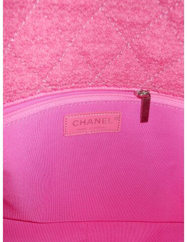 SAC CHANEL 2.55 TWEED ROSE GM 