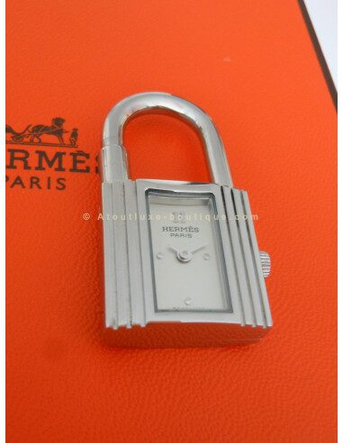 MONTRE HERMES KELLY ACIER BRACELET AUTRUCHE