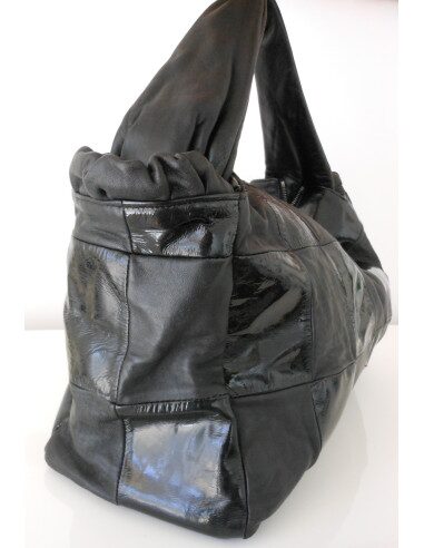 GRAND SAC CABAS CHANEL CUIR NOIR