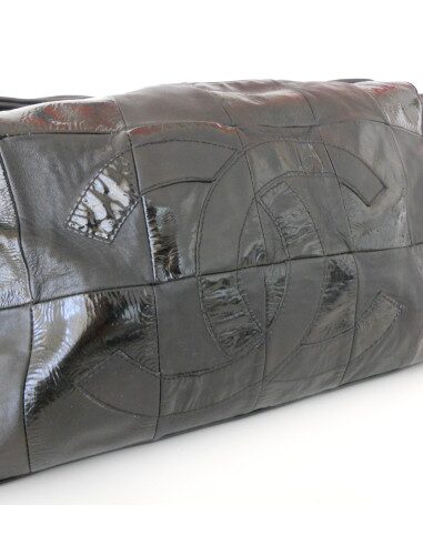 GRAND SAC CABAS CHANEL CUIR NOIR