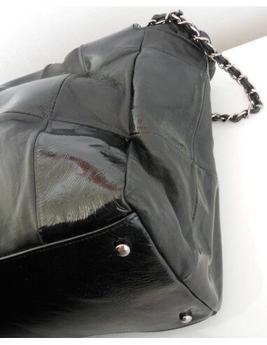 GRAND SAC CABAS CHANEL CUIR NOIR