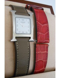 MONTRE HERMES HEURE H - 2 BRACELETS