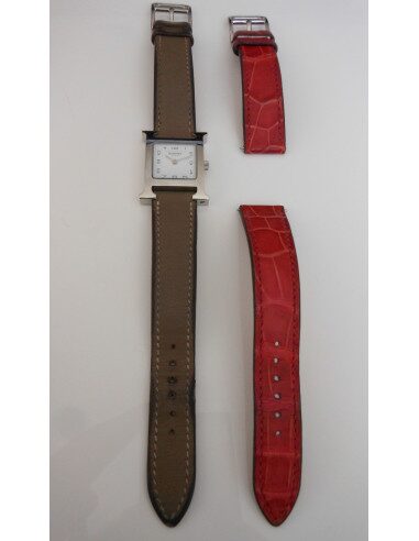 MONTRE HERMES HEURE H - 2 BRACELETS