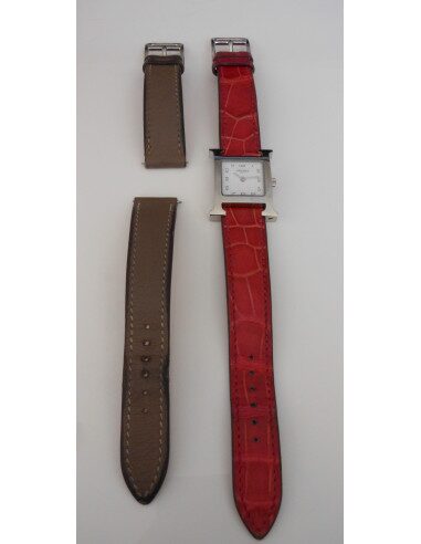 MONTRE HERMES HEURE H - 2 BRACELETS