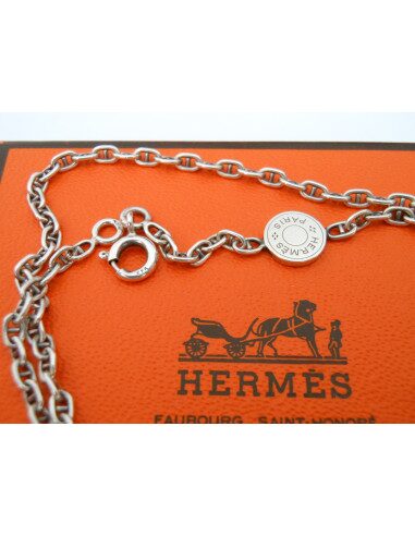 COLLIER CHAINE D'ANCRE HERMES MINI MODELE