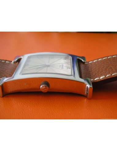 MONTRE HERMES H-OUR GM BRACELET FAUVE