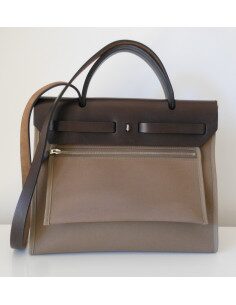 SAC HERMES HERBAG ZIP 31 ETOUPE 2