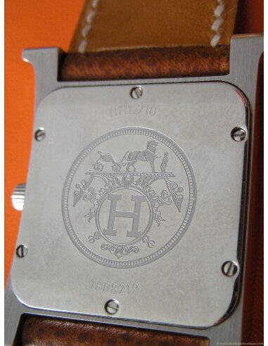 MONTRE HERMES H-OUR GM BRACELET FAUVE