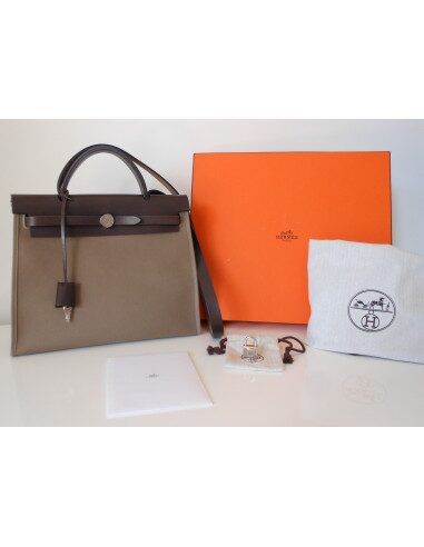 SAC HERMES HERBAG ZIP 31 ETOUPE