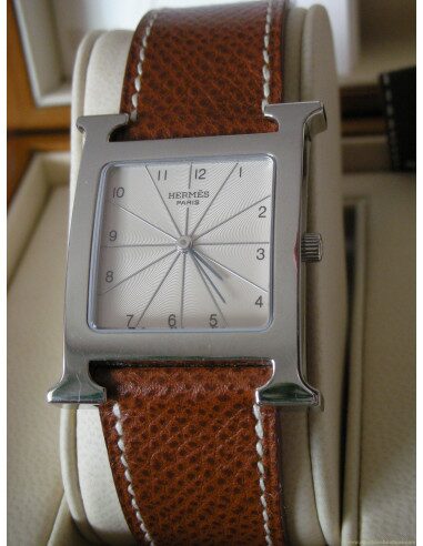 MONTRE HERMES H-OUR GM BRACELET FAUVE