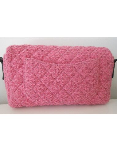 SAC CHANEL TWEED ROSE MEDIUM