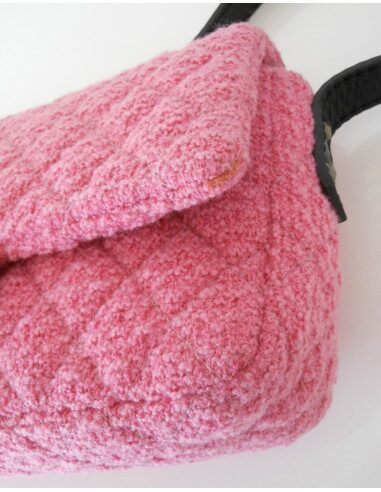 SAC CHANEL TWEED ROSE MEDIUM