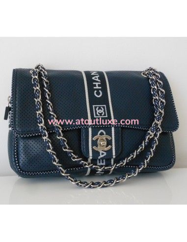 SAC CHANEL TIMELESS CUIR BLEU