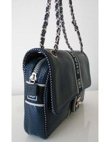 SAC CHANEL TIMELESS CUIR BLEU