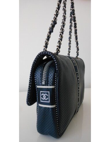 SAC CHANEL TIMELESS CUIR BLEU