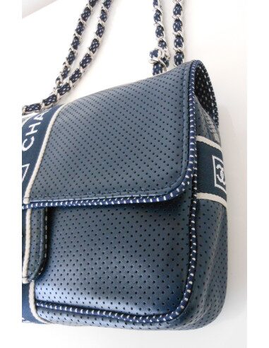 SAC CHANEL TIMELESS CUIR BLEU