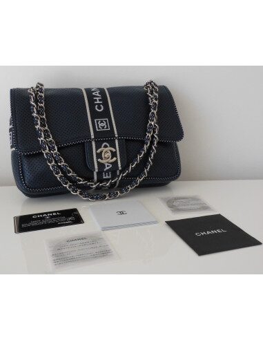 SAC CHANEL TIMELESS CUIR BLEU