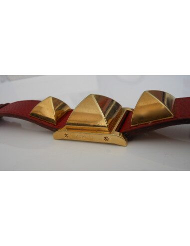 MONTRE HERMES MEDOR PLAQUE OR