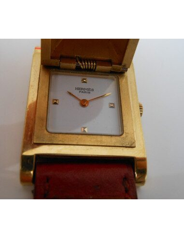MONTRE HERMES MEDOR PLAQUE OR