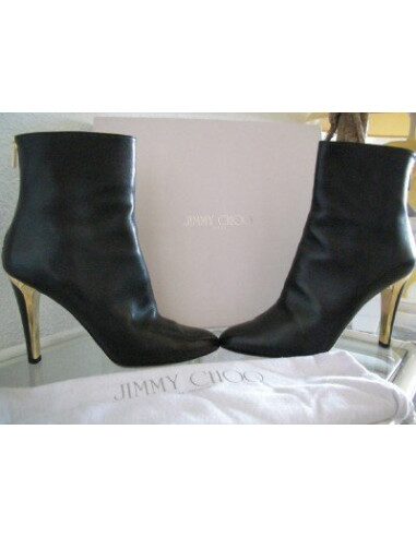 BOTTES JIMMY CHOO CUIR NOIR