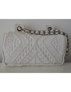 SAC CHANEL EN CROCHET BLANC  2