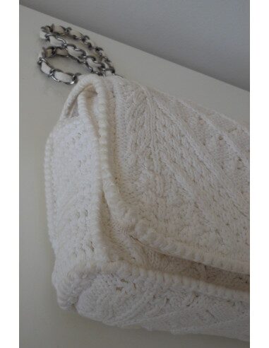 SAC CHANEL EN CROCHET BLANC 