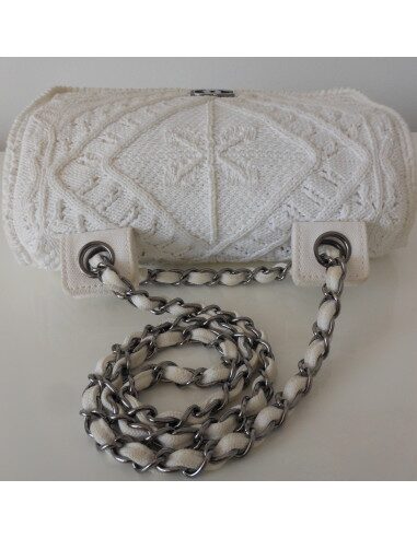 SAC CHANEL EN CROCHET BLANC 