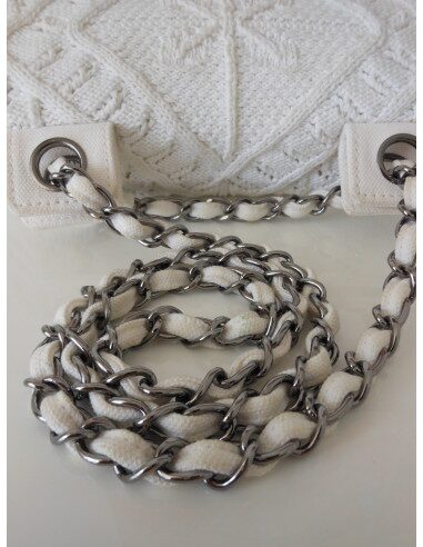 SAC CHANEL EN CROCHET BLANC 