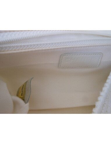 SAC CHANEL EN CROCHET BLANC 
